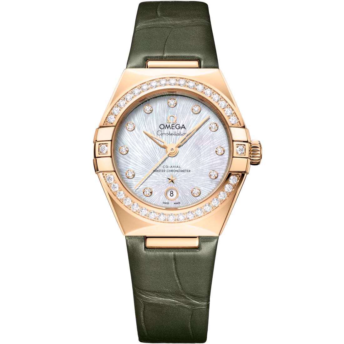 Omega Constellation Ladies' Selection 29mm Moonshine™ gold on alligator gold 131.58.29.20.55.003