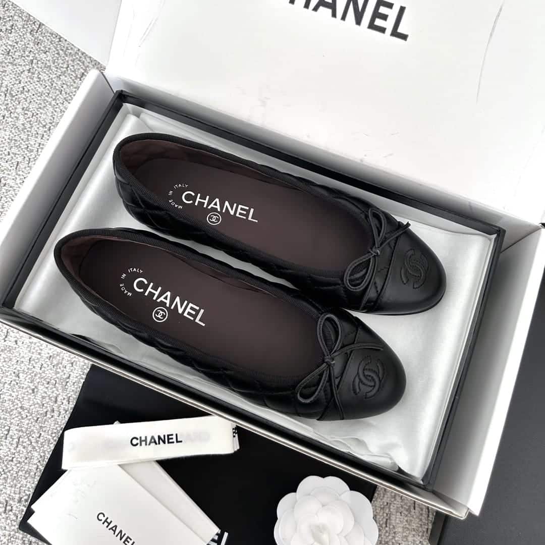 Chanel Ballerina Flats Black G26250 X01725 94305