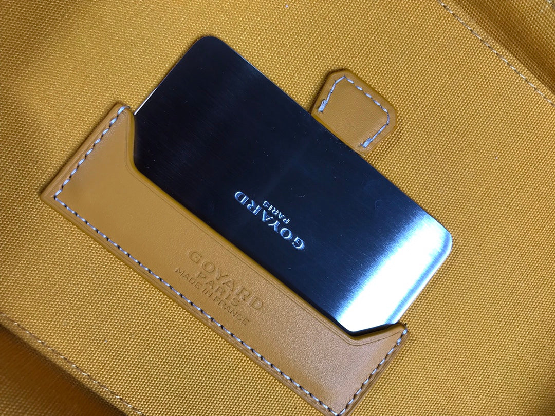 Goyard Muse Vanity Case 20 Cm Yellow Goyardine Canvas