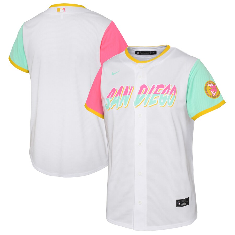 San Diego Padres Toddler City Connect Team Jersey White