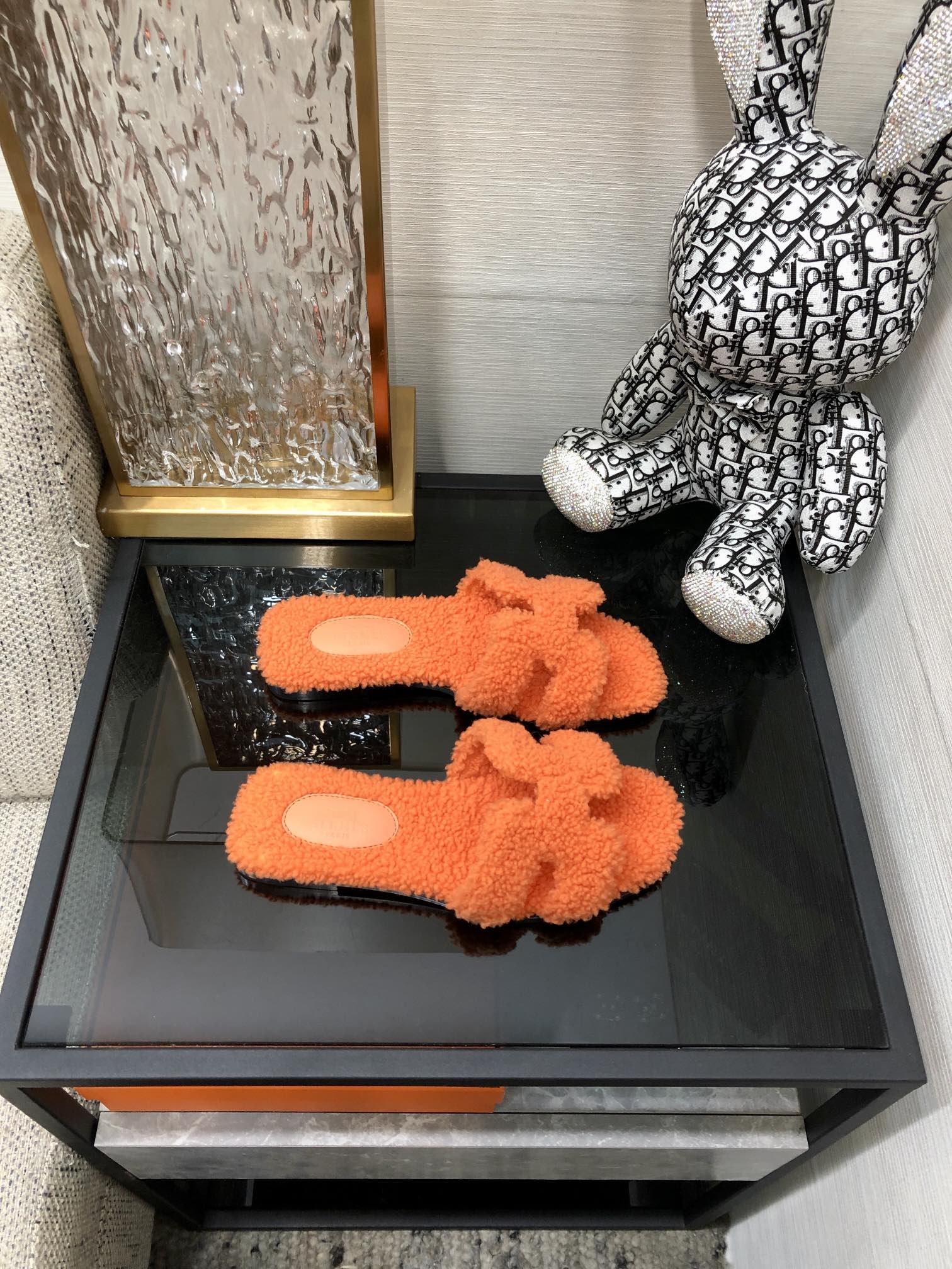 HERMES ORANGE ORAN SANDAL FOR WOMEN
