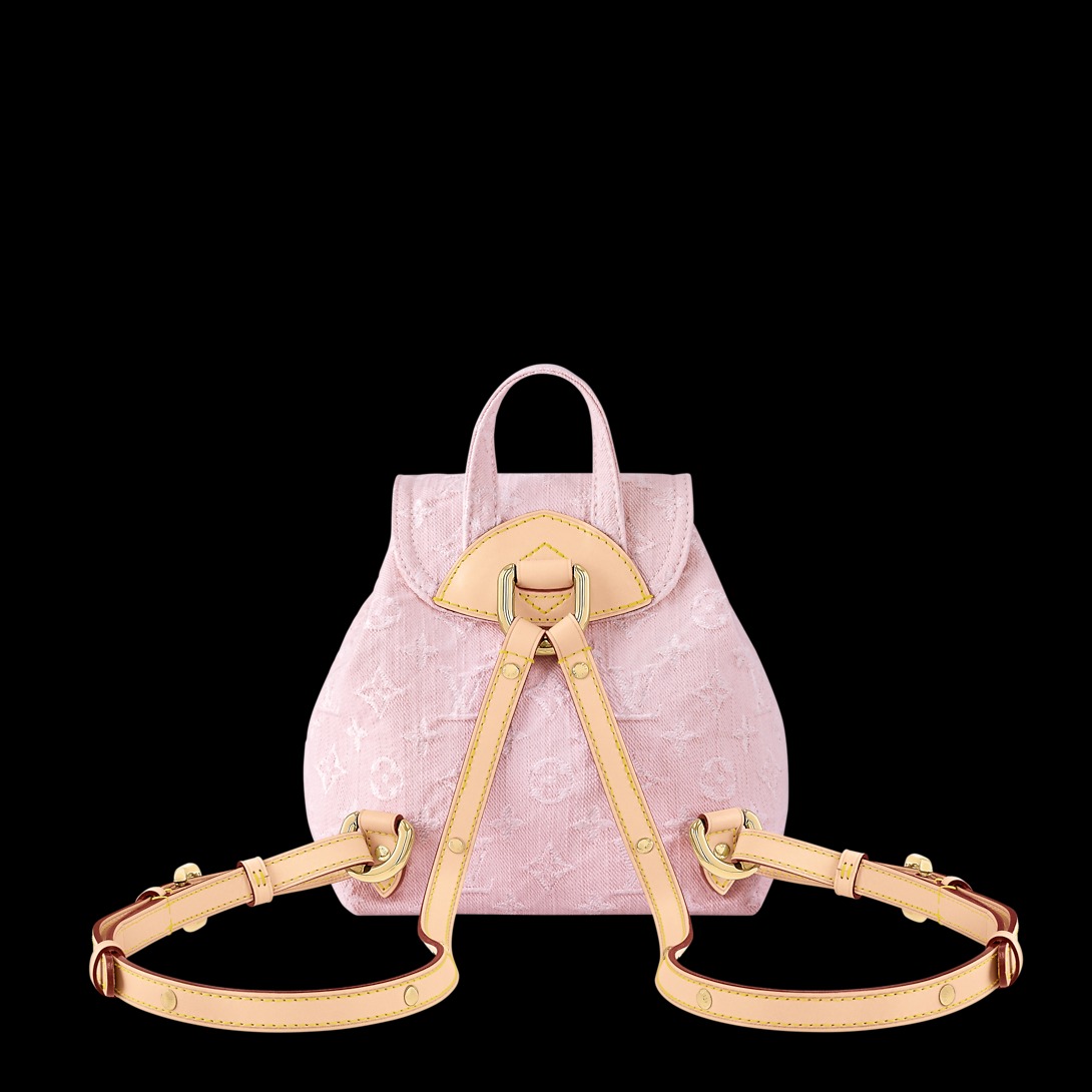 Louis Vuitton Venice Backpack Washed Monogram Denim M13031 Pink 26cm/ 10.2in