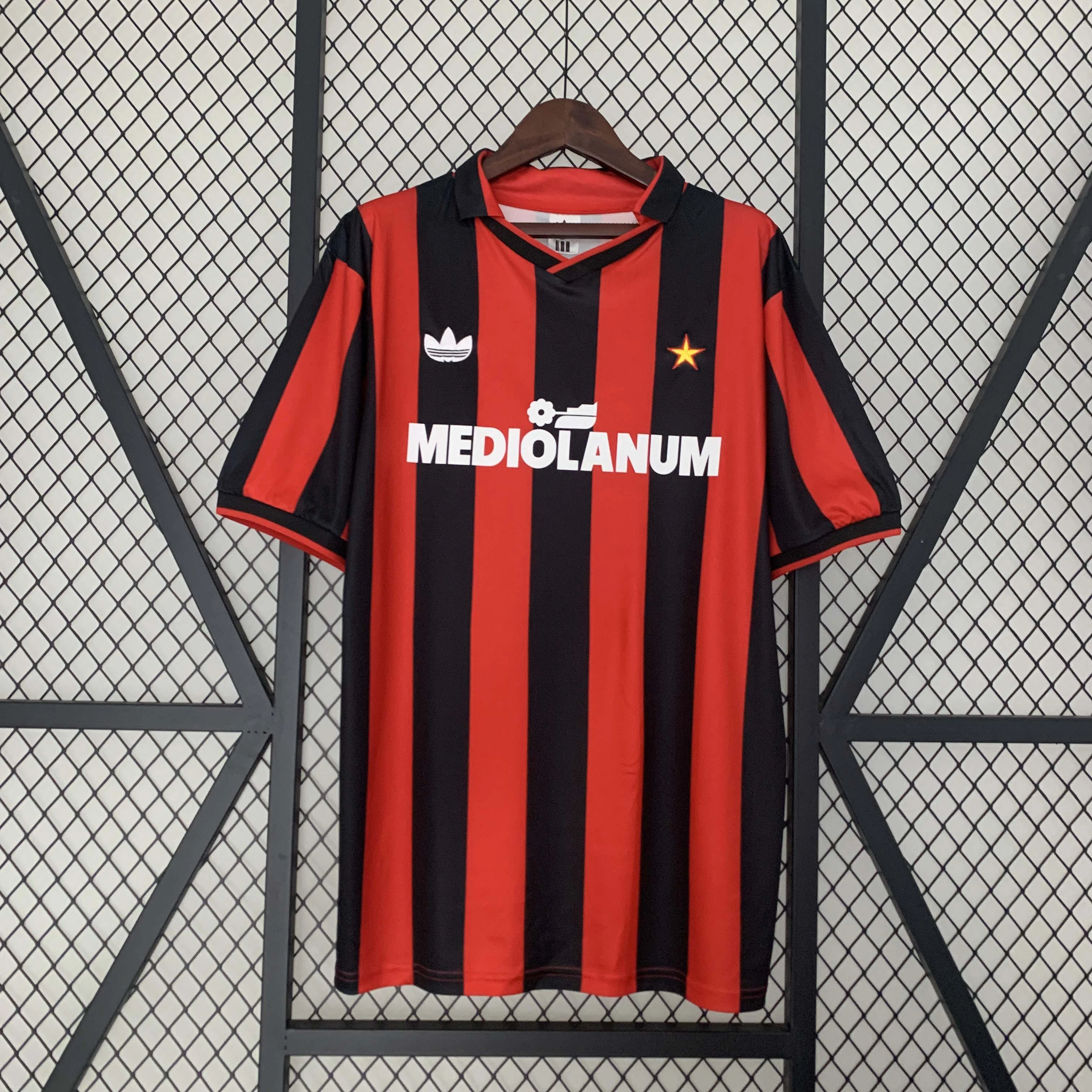 Retro 1990-91 AC Milan Home football jersey retro