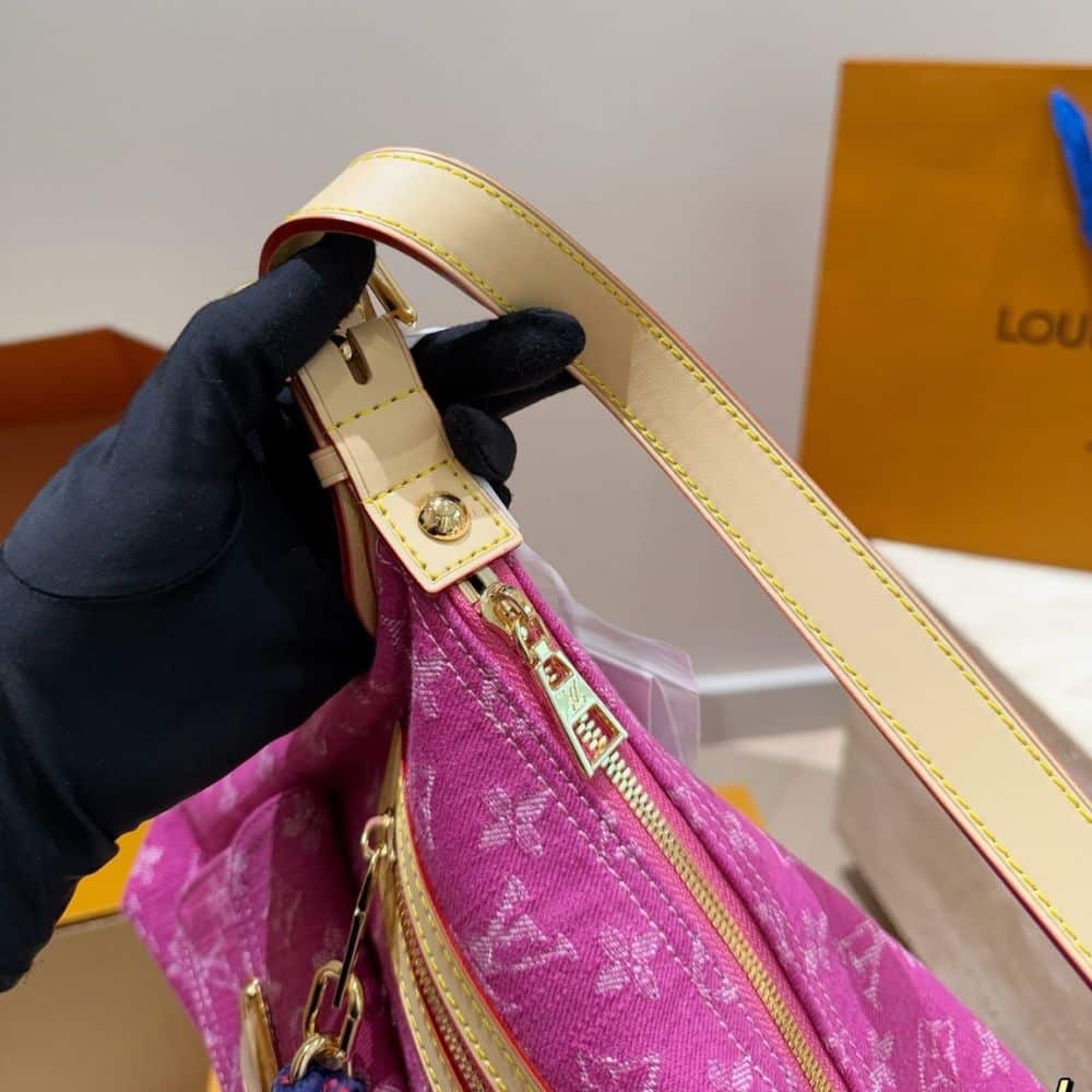Louis Vuitton Baggy Fuchsia Denim 30Cm M28266