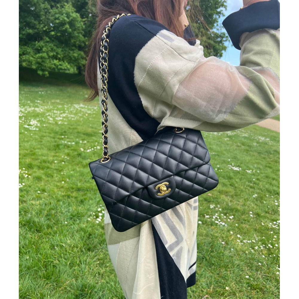 Chanel Lambskin Small Double Flap Bag 23cm