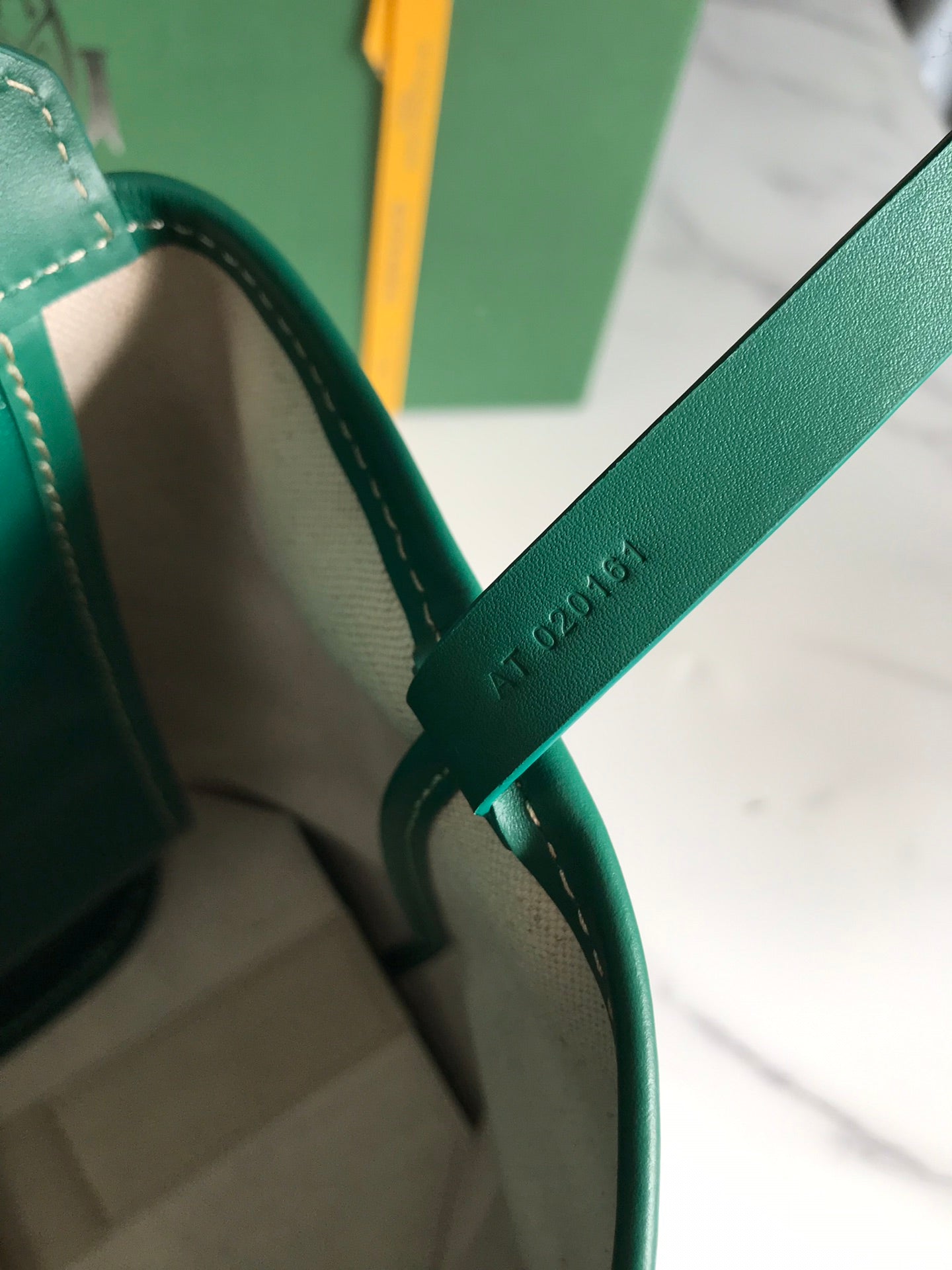Goyard Bellechasse Biaude Pm Bag 36cm Green Goyardine Canvas And Calfskin Trim