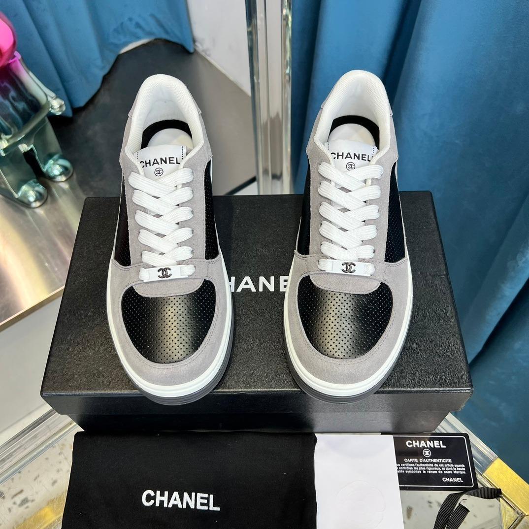 CHANEL Casual White Shoes