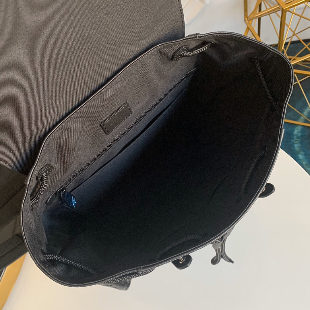 Louis Vuitton Christopher Backpack Mm Taurillon Monogram Black M55699