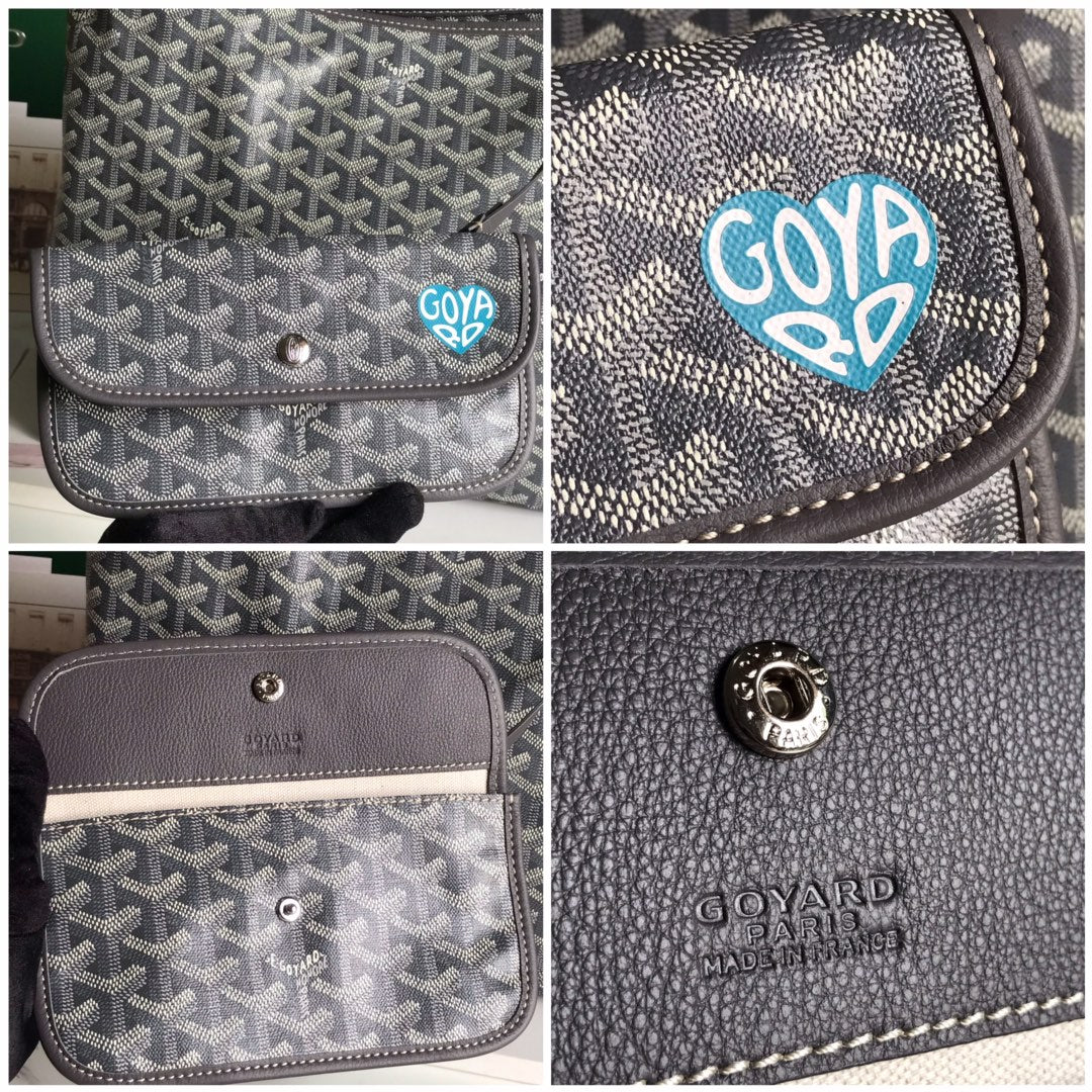 Goyard Hobo Boheme 42Cm Grey Canvas