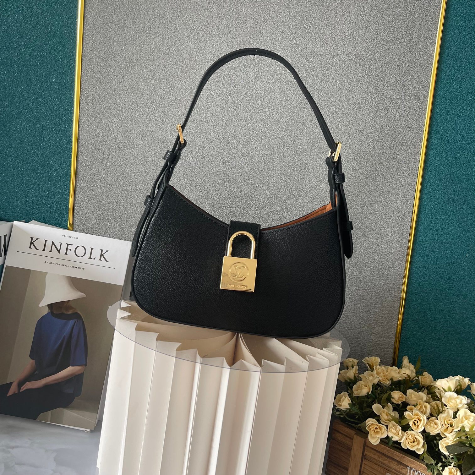Louis Vuitton Low Key Shoulder Bag Black 25Cm M24611
