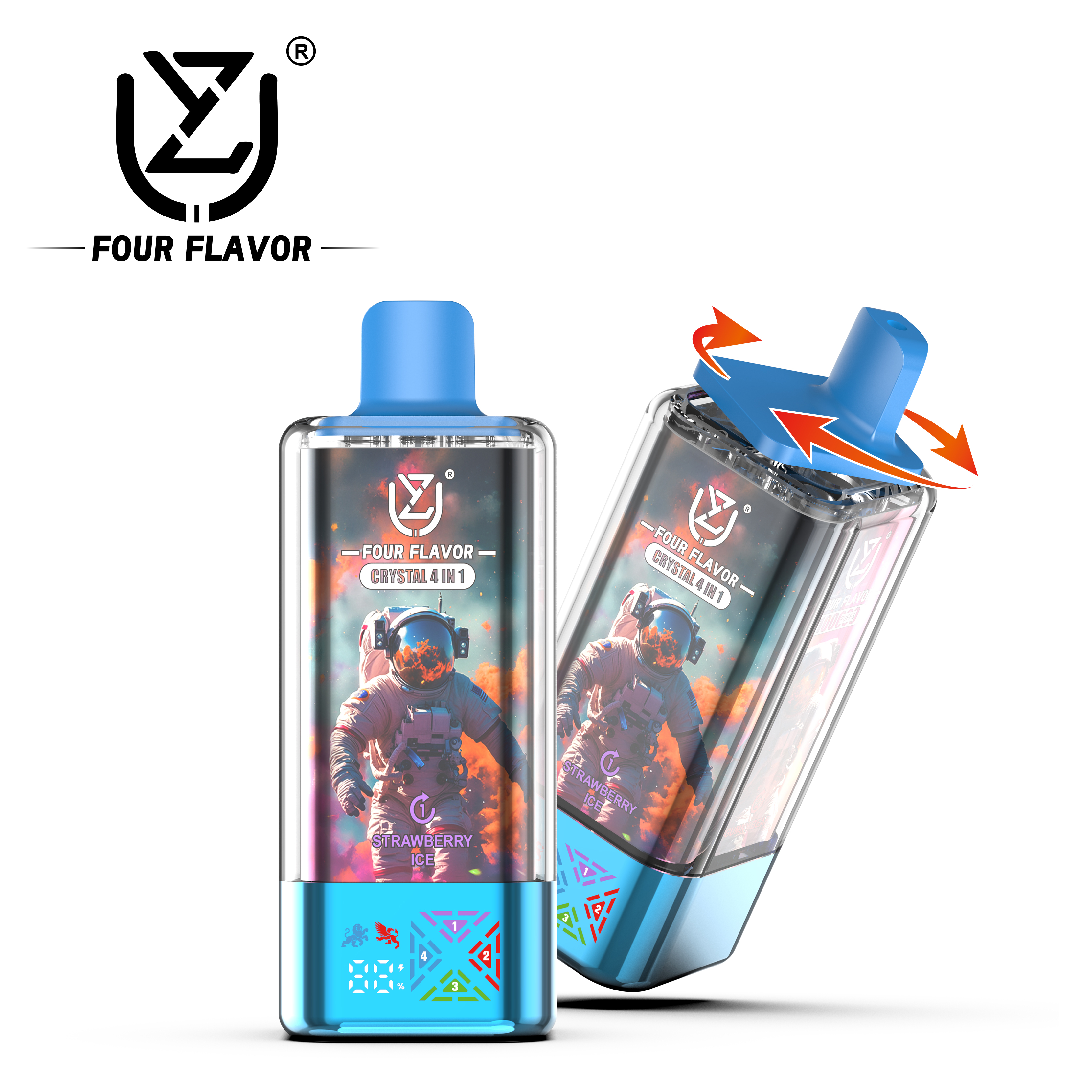 UZY Crystal  4in1 100K Puffs Prefilled Vape |  Rechargeable