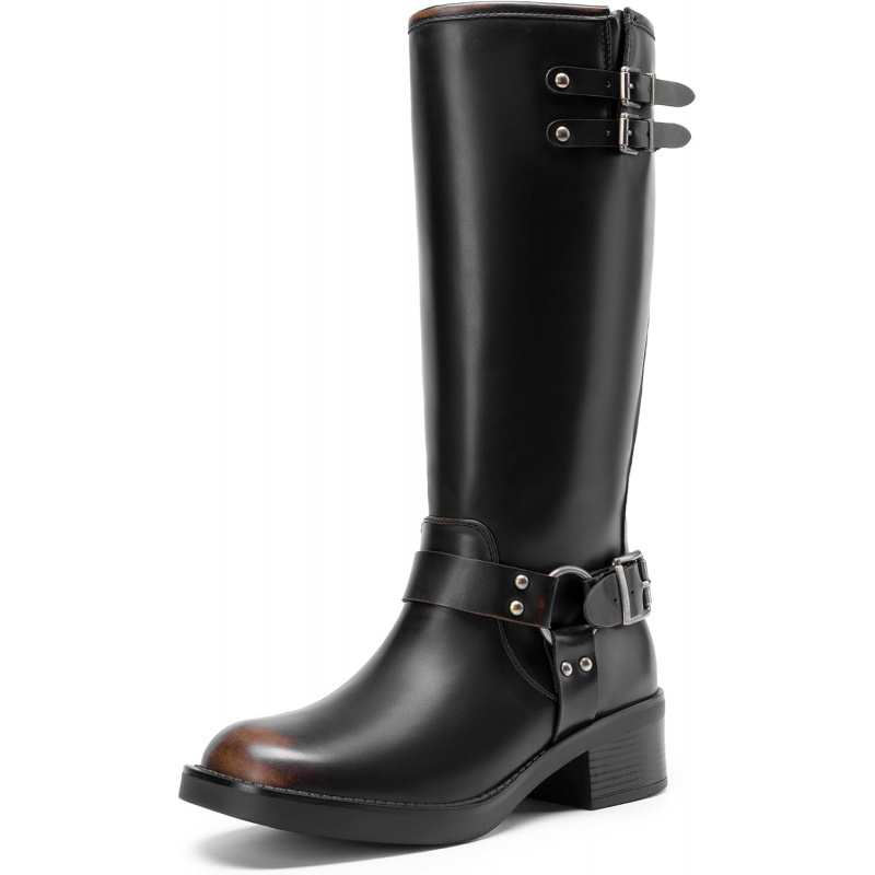 Women's Knee High Boots Combat Boots Goth Boot
