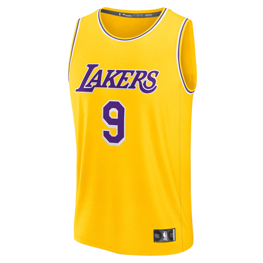 Men's Los Angeles Lakers Bronny James Fanatics Gold 2024 NBA Draft Fast Break Player Jersey - Icon Edition
