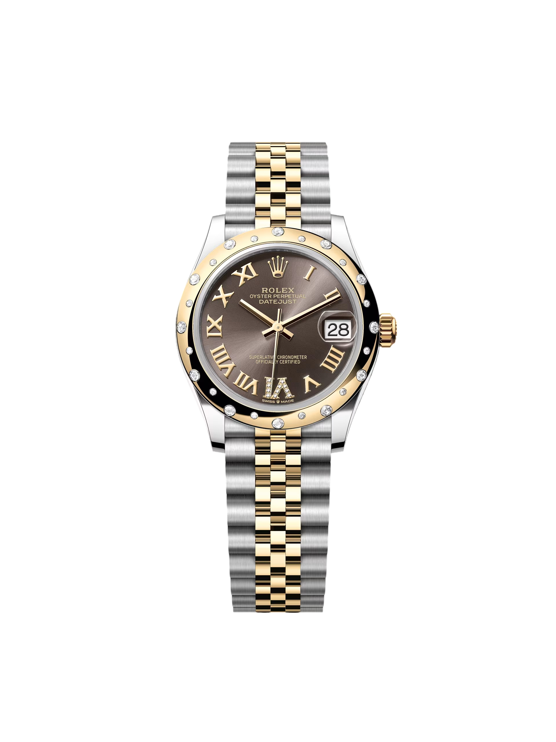 Rolex Datejust 31mm 278343RBR  Dark Grey Dial Yellow Rolesor Oyster Watch