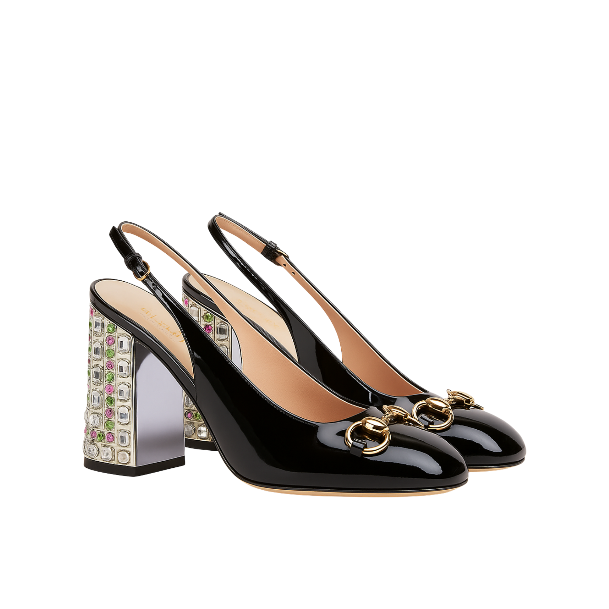 Gucci Women’S Horsebit Pump With Crystals Black ?795984 Bnc00 1000