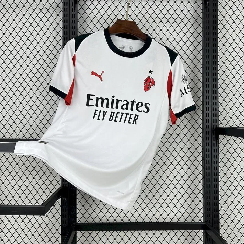 2025-26 AC Milan White Away Football jersey