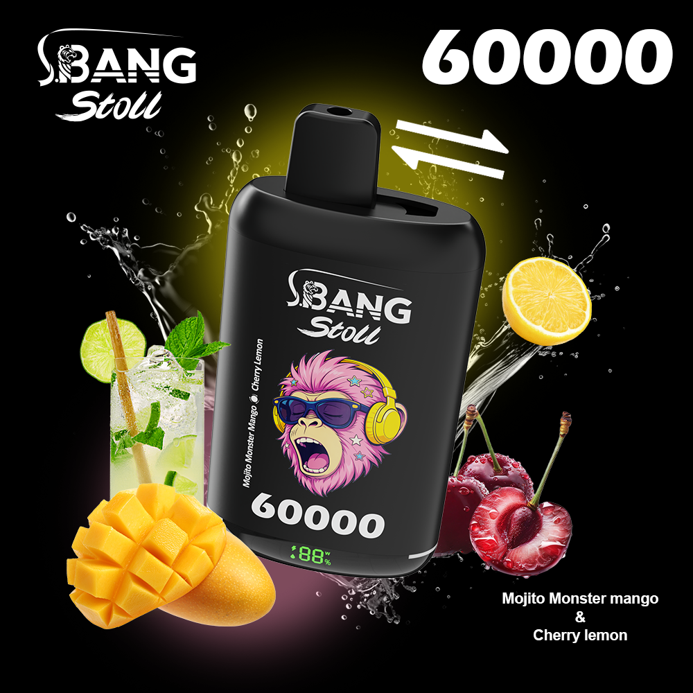 Bang Stoll 60K Puffs 2-in-1 Prefilled Vape | Dual Flavor, Rechargeable