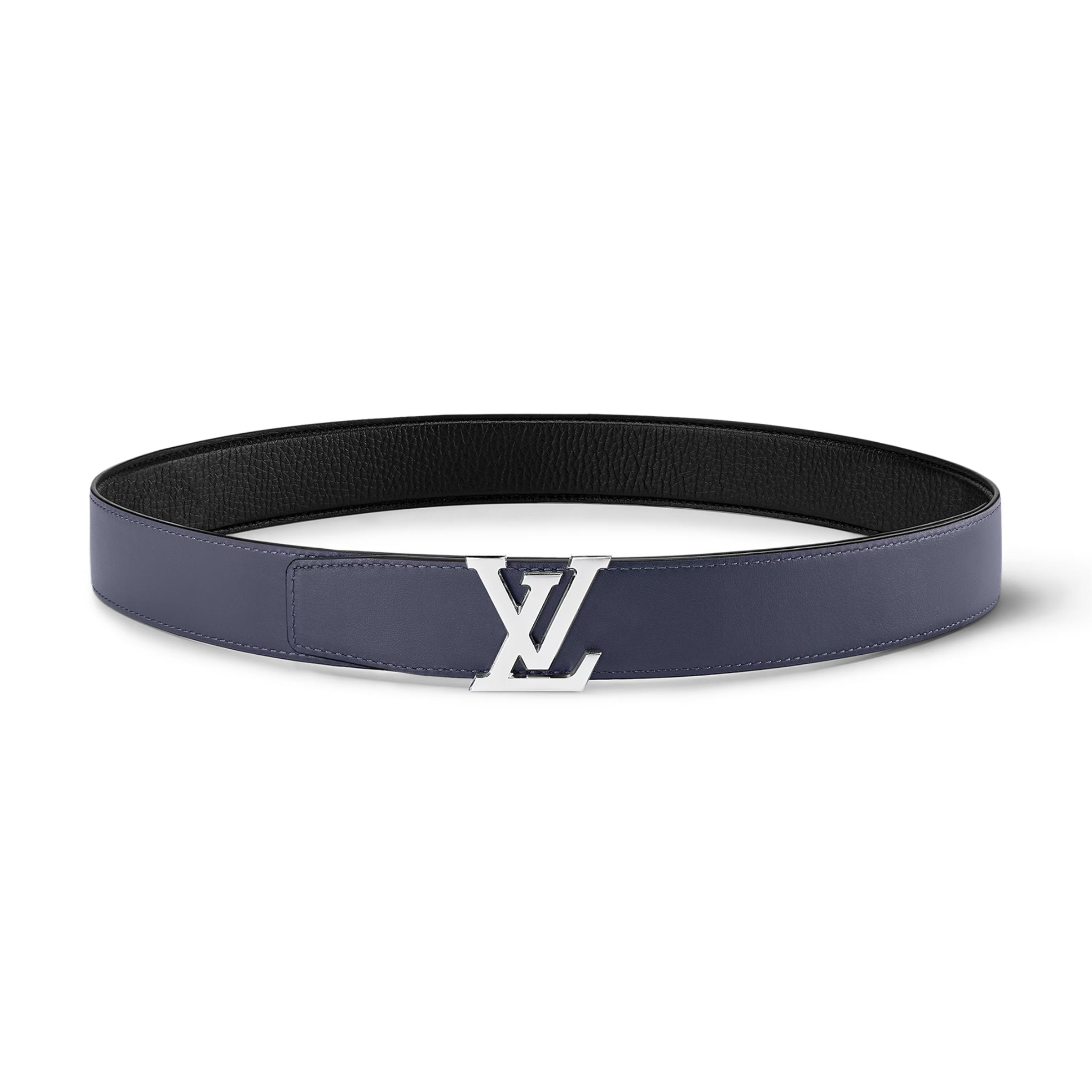 Lv Heritage 35mm Reversible Belt Midnight Blue/Black M8359U