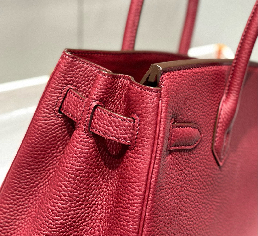 Hermes Birkin 25Cm Rouge H Togo Leather Gold Hardware