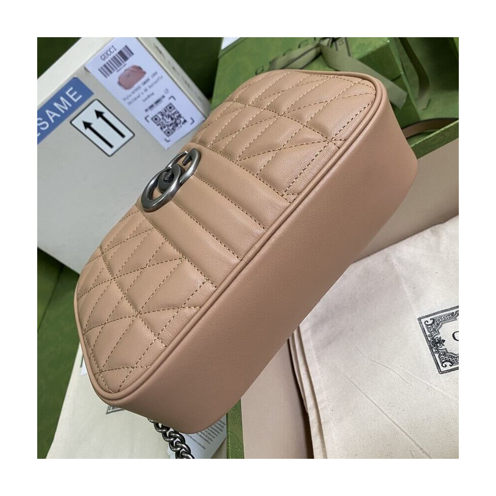 Gucci GG Marmont Small Shoulder Bag Rose Beige