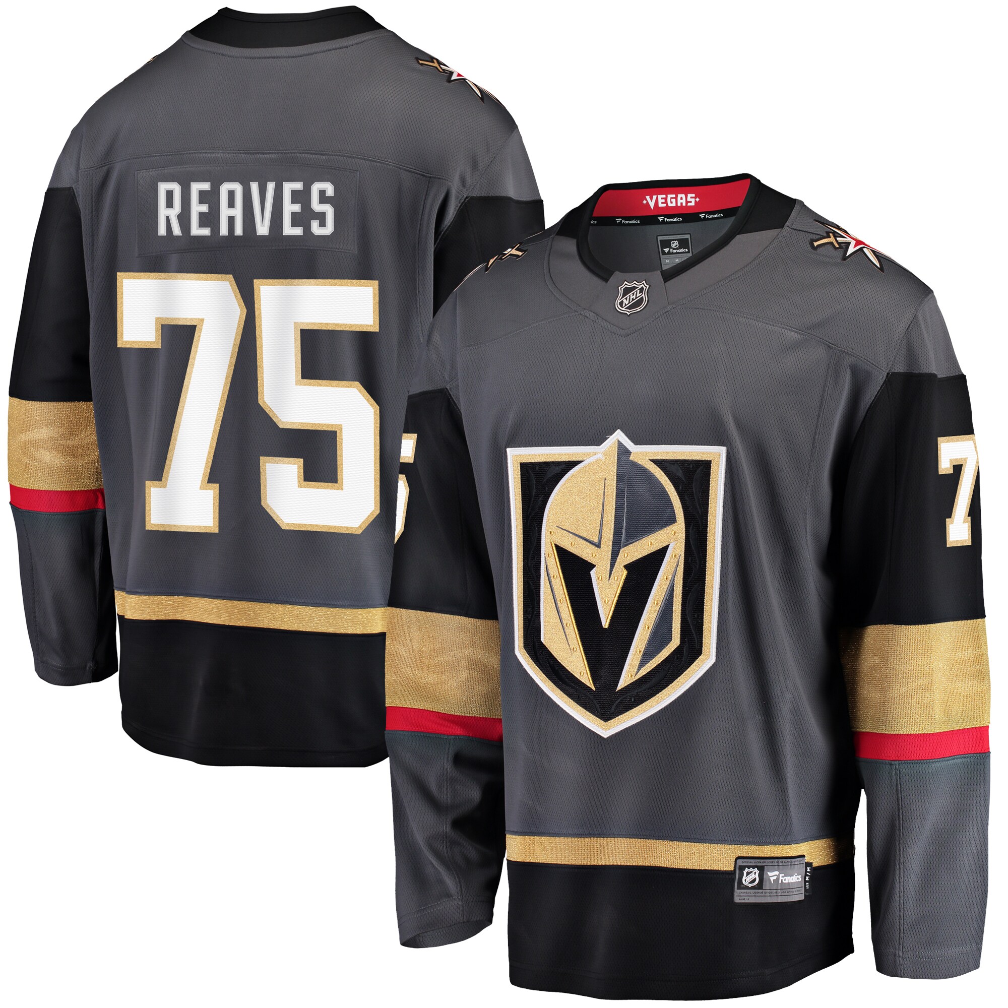 Ryan Reaves Vegas Golden Knights Fanatics Home Breakaway Player Jersey – Black