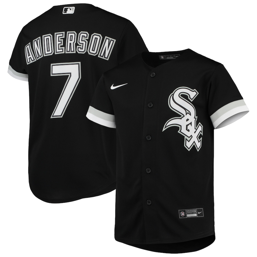 Tim Anderson Chicago White Sox Youth Alternate Player Jersey Black