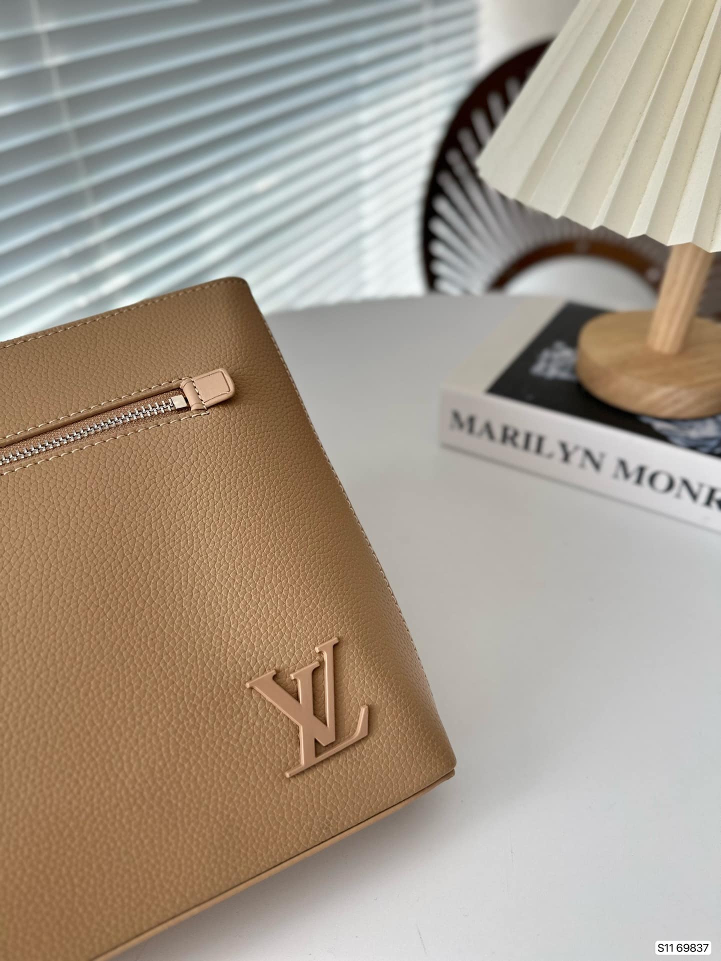 Louis Vuitton Takeoff Pouch Beige 30Cm