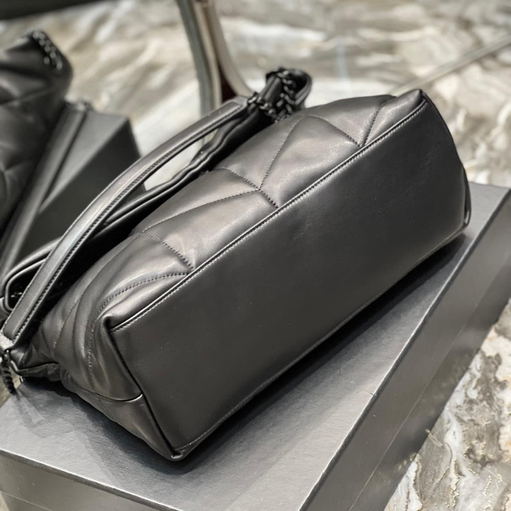 Saint Laurent Puffer Medium In Matte Leather Black 35cm 5774751EL081000