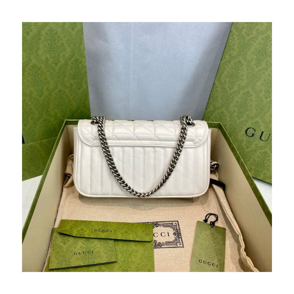 Gucci GG Marmont Small Shoulder Bag White