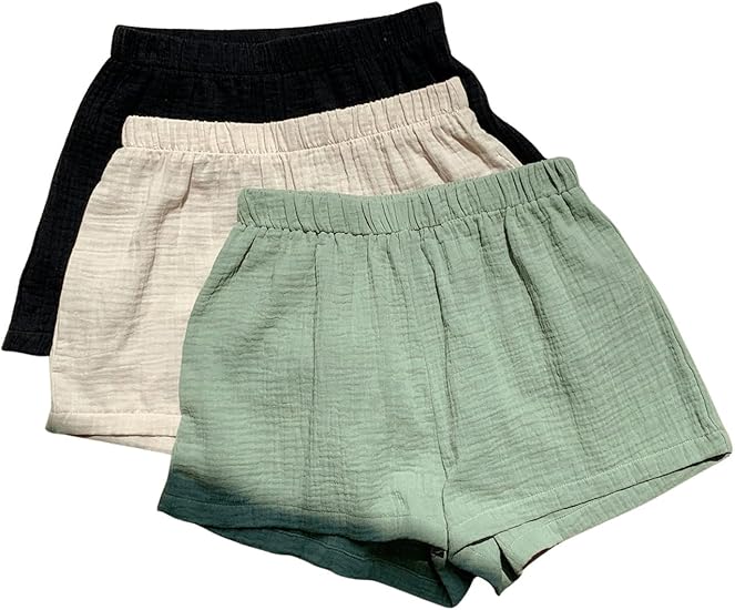 Women's 3 Pack Linen Shorts