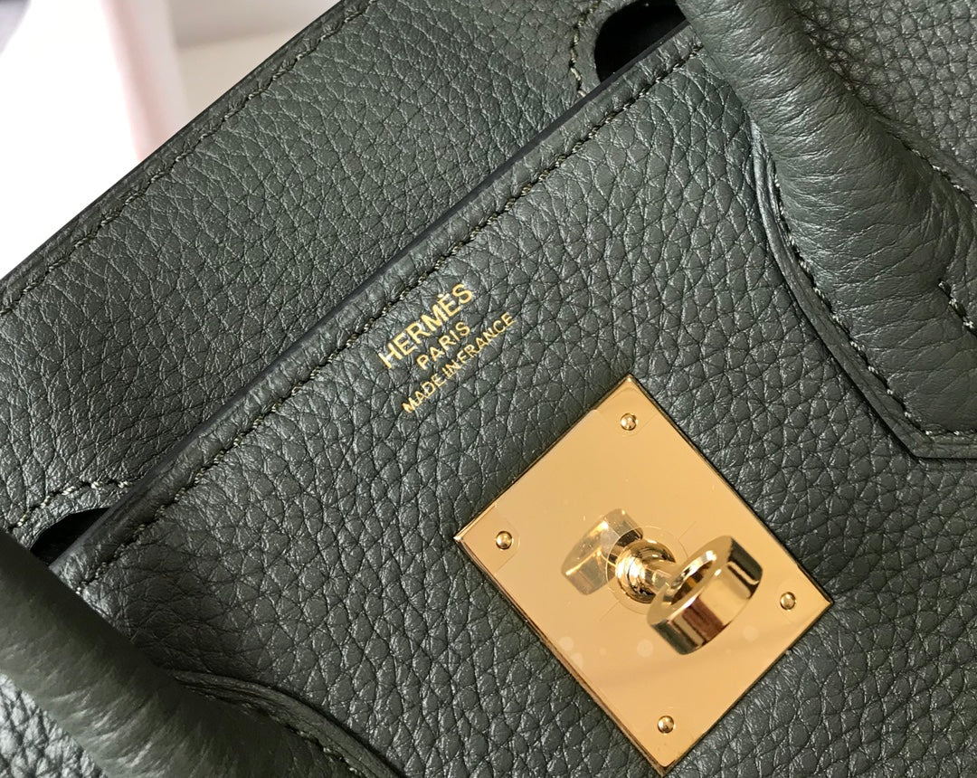 Hermes Birkin 35Cm Pine Togo Leather Gold Hardware