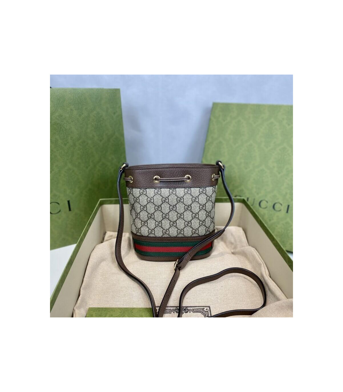 Gucci Ophidia Mini GG Bucket Bag