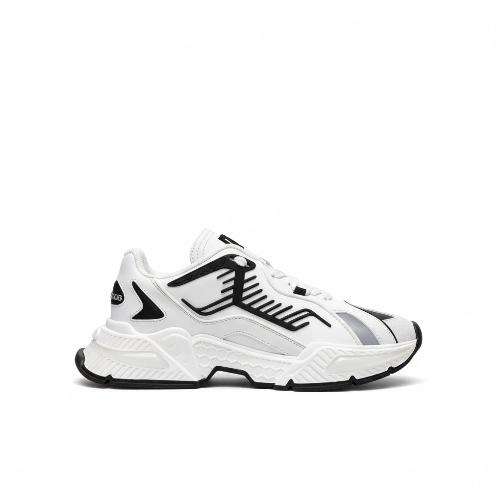 DOLCE & GABBANA MIXED-MATERIAL AIRMASTER SNEAKERS