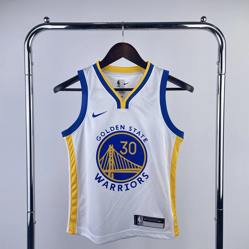 Kids 2023 NBA Golden State Warriors 30 CURRY Basketball Jersey