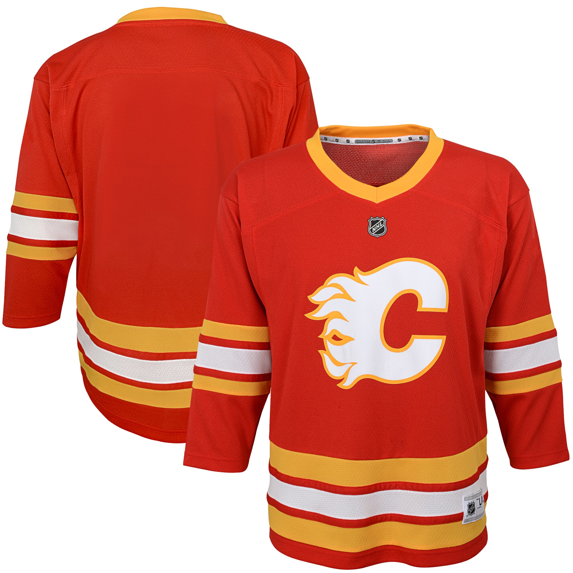 Calgary Flames Youth Home Replica Blank Jersey – Red