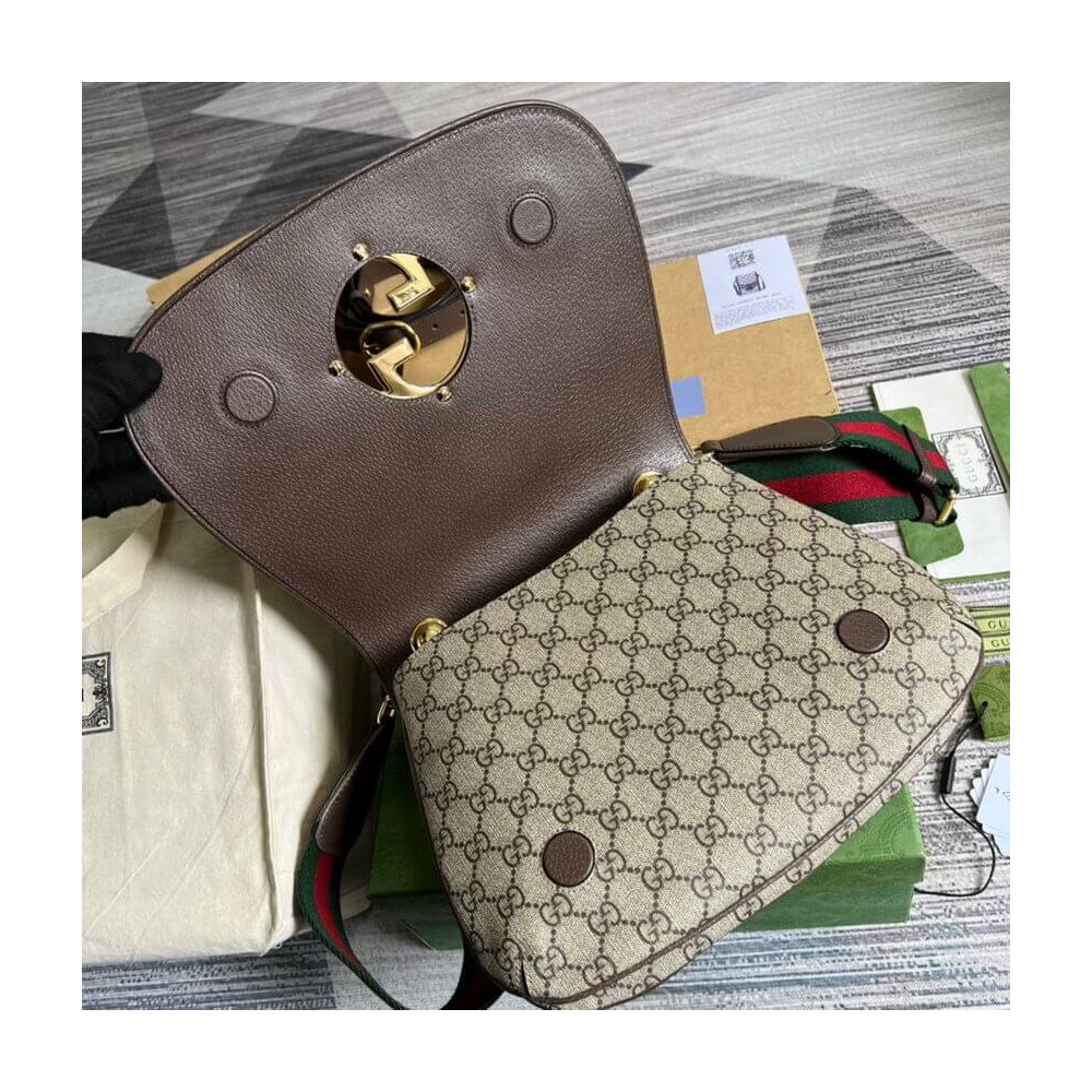 Gucci Blondie Medium Shoulder Bag With Round Interlocking G
