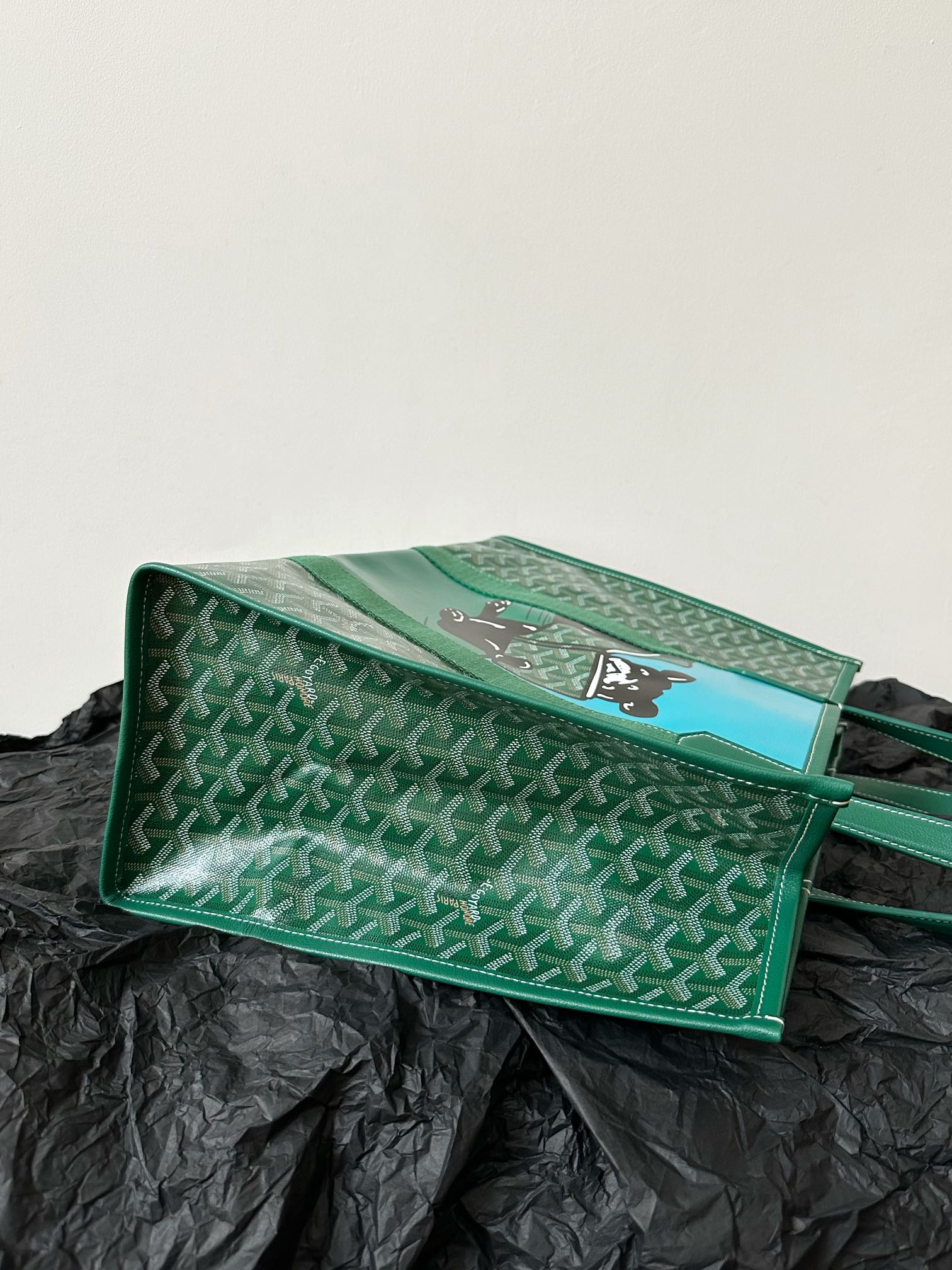 Goyard Goya Villette Tote 45Cm Green Canvas