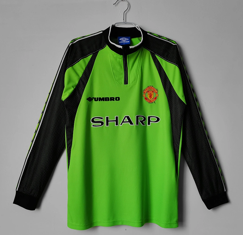 Retro Long Sleeve 1998-99 Goalkeeper Top Manchester United  Football jersey retro