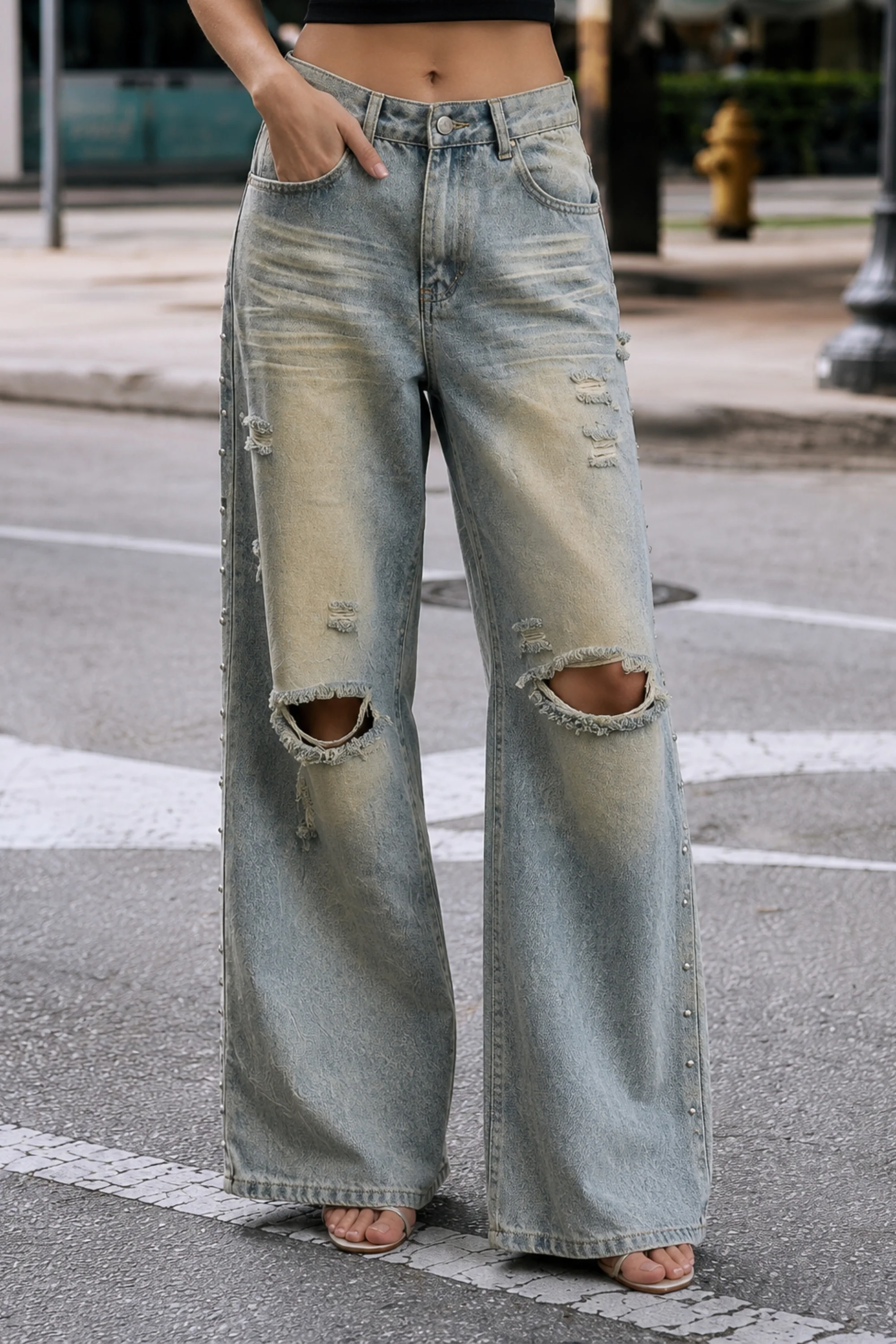 Glacier Ripped Denim