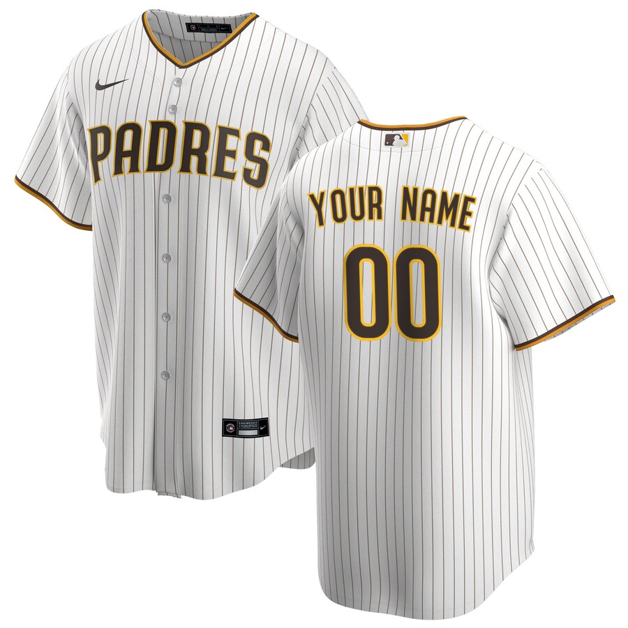 San Diego Padres Youth Custom Jersey White