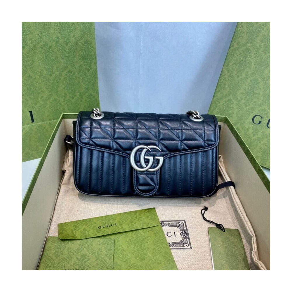 Gucci GG Marmont Small Shoulder Bag Black