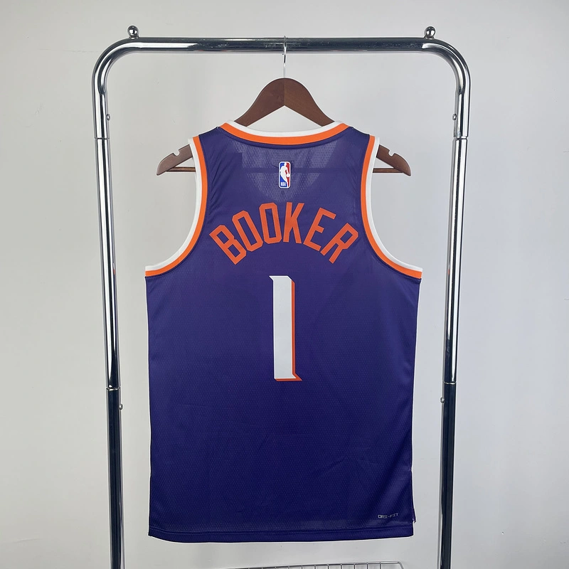 2024 NBA Phoenix Suns 1 BOOKER Basketball Jersey
