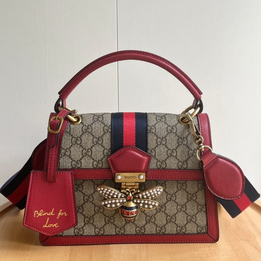 Gucci Queen Margaret GG Small Top Handle Bag Red 25cm 476541 9I6ST 8540