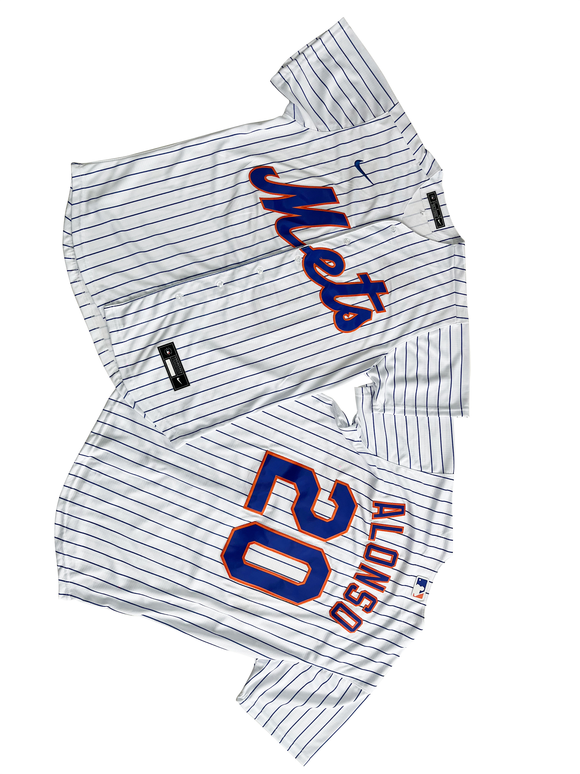 Men's New York Mets 20# Pete Alonso White Home Replica Player Jersey