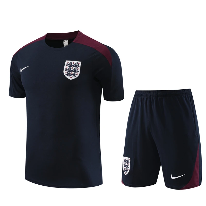 24-25-Short Sleeve Training Jersey England Royal Blue