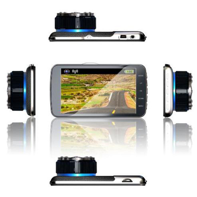 4 inch l55 dual lens dash cam car hd night vision 1080p jerry 5601 reversing image ips