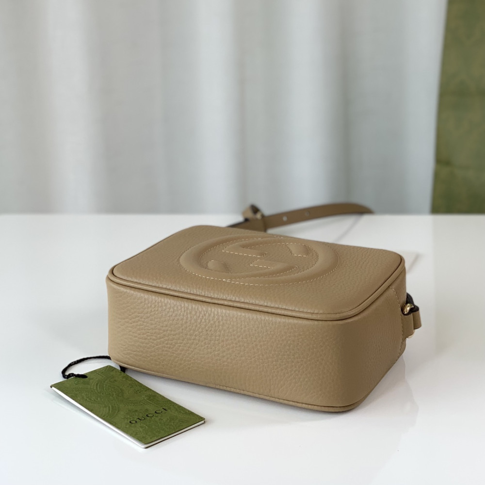 Gucci Soho Small Leather Disco Bag Apricot