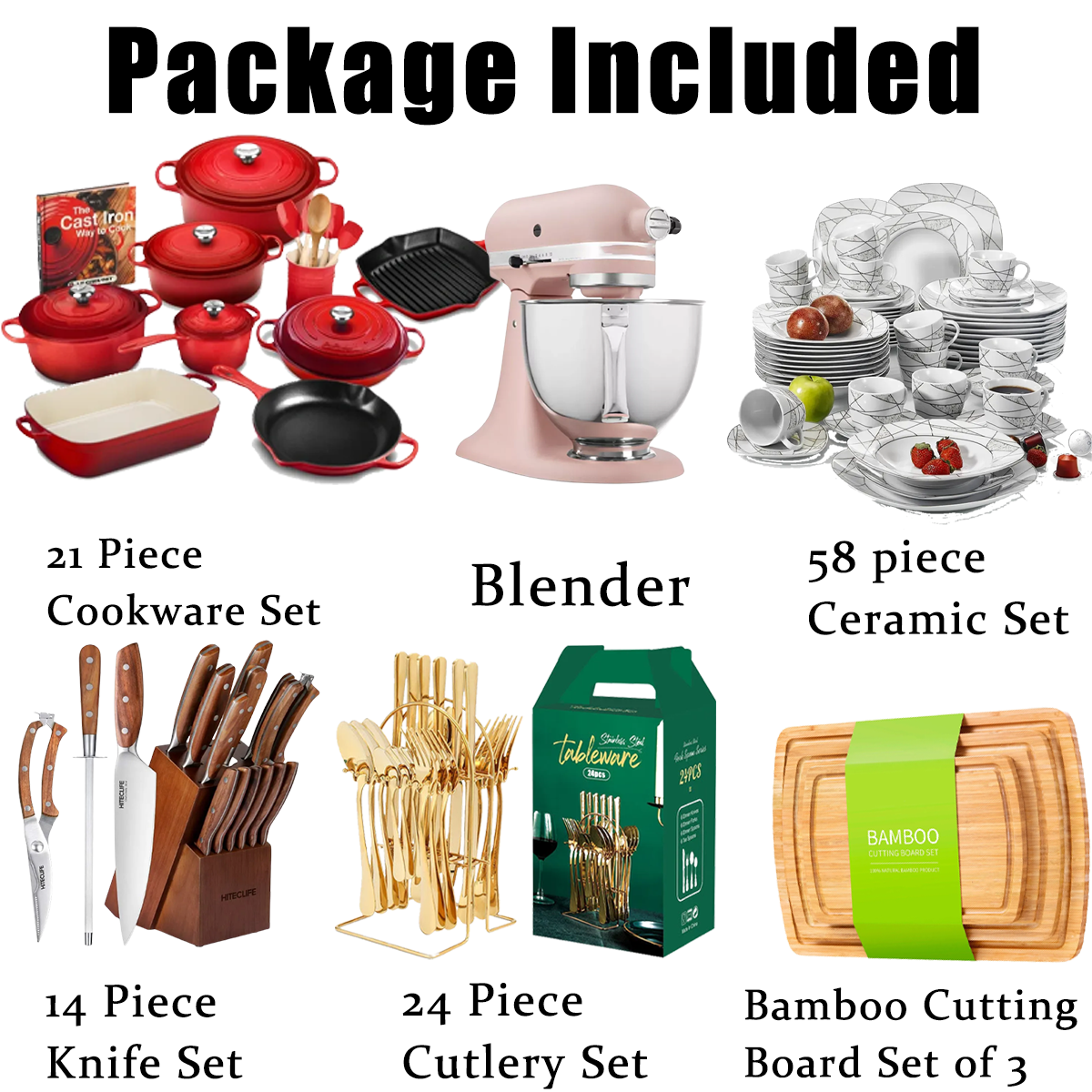 💥 Free Shipping Only Today⏰121-piece Kitchen Spree, Meeting All The Needs Of The Kitchen