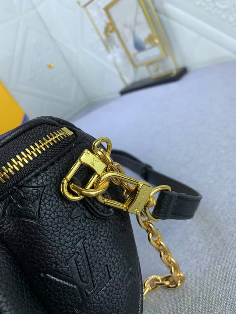 Louis Vuitton Mini Bumbag Black Monogram Empreinte 17Cm M46917