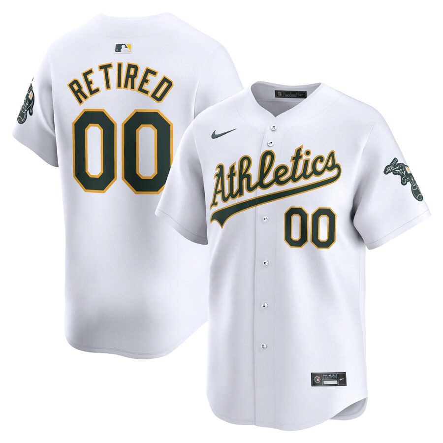 Oakland Athletics Home Limited Pick-A-Player Retired Roster Jersey White